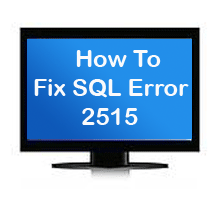 sql error 2515