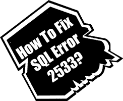 sql error 2533