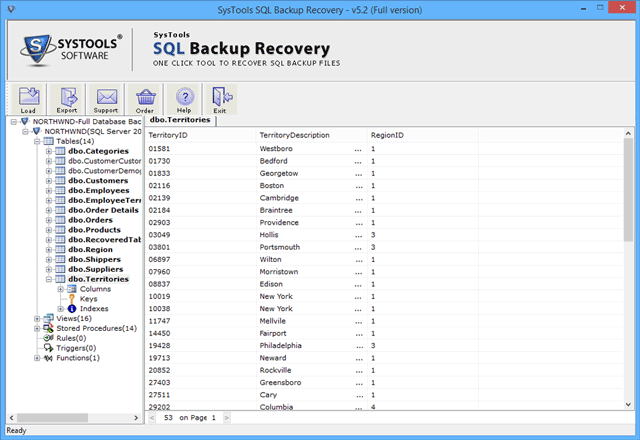 preview of sql backup file