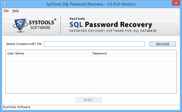 run sql password recovery tool