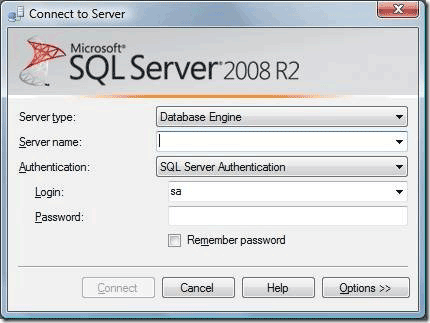 live sql server connection